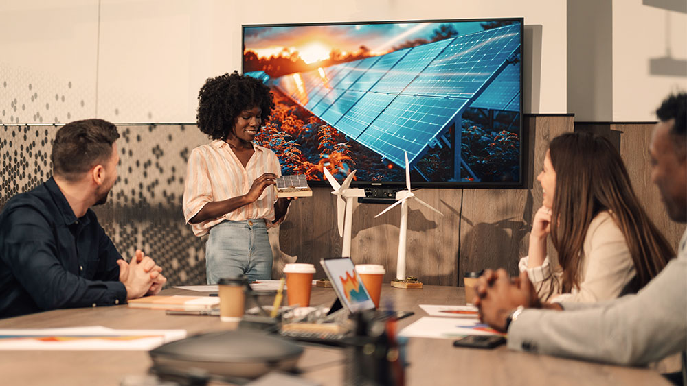 Reunião de empresas gestoras de energia